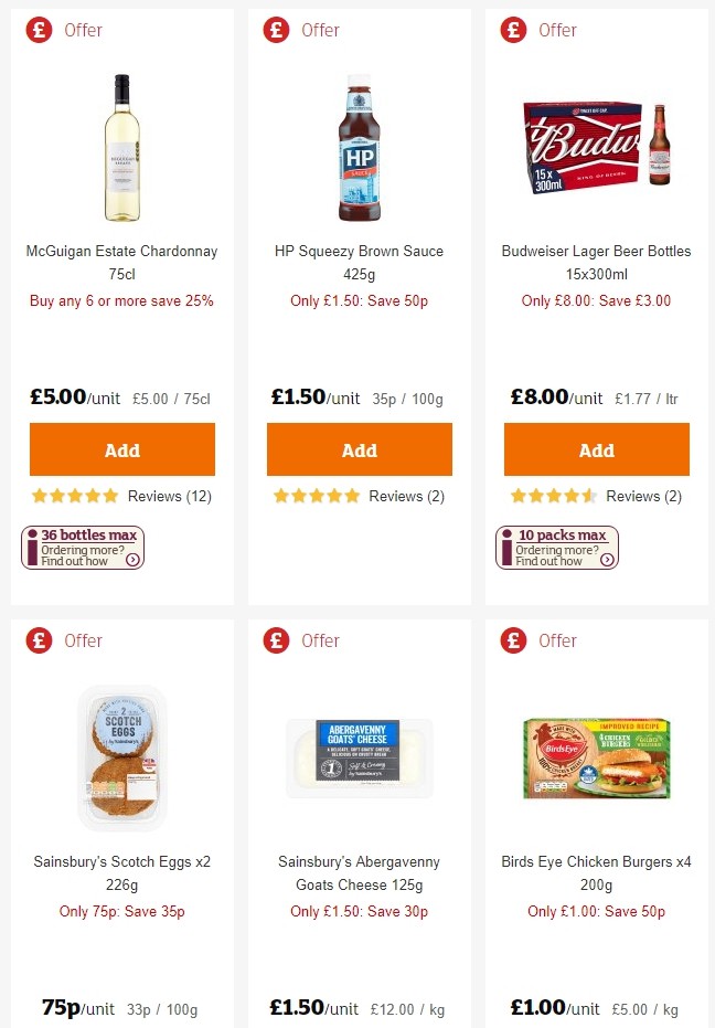 Sainsbury's Offers from 24 May