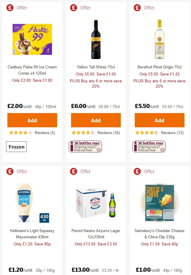 Sainsbury's Offers from 24 May