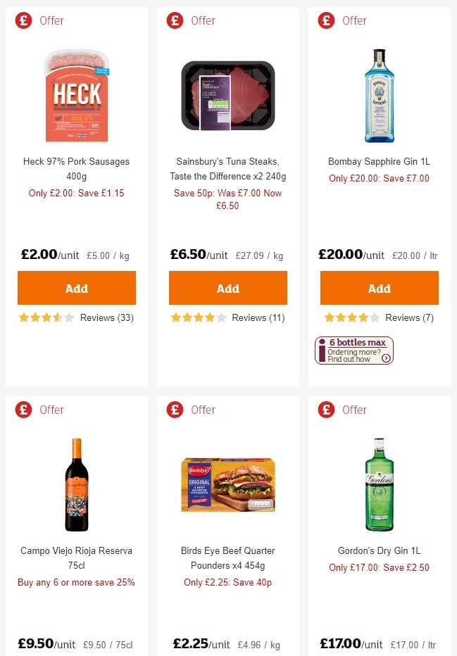 Sainsbury's Offers from 24 May