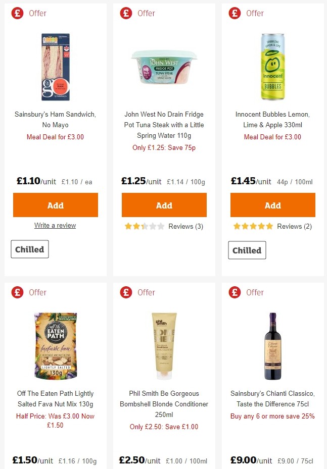 Sainsbury's Offers from 31 May