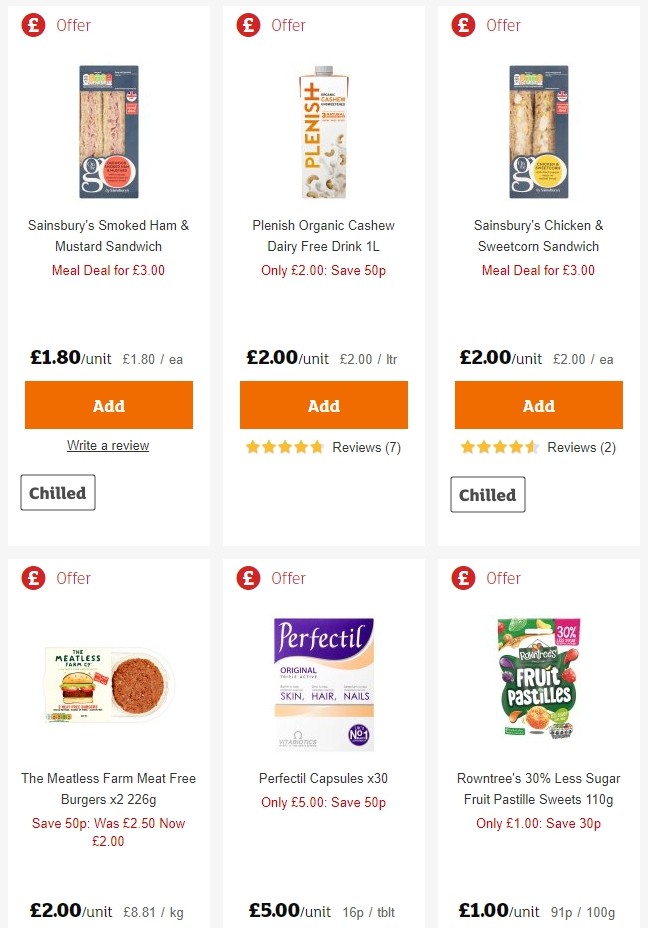 Sainsbury's Offers from 31 May