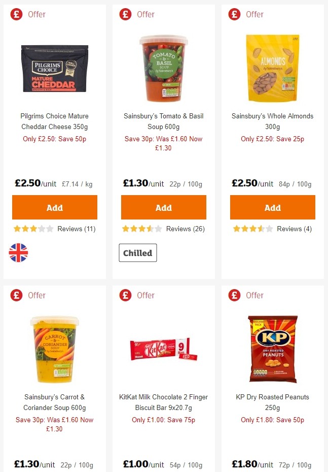 Sainsbury's Offers from 31 May
