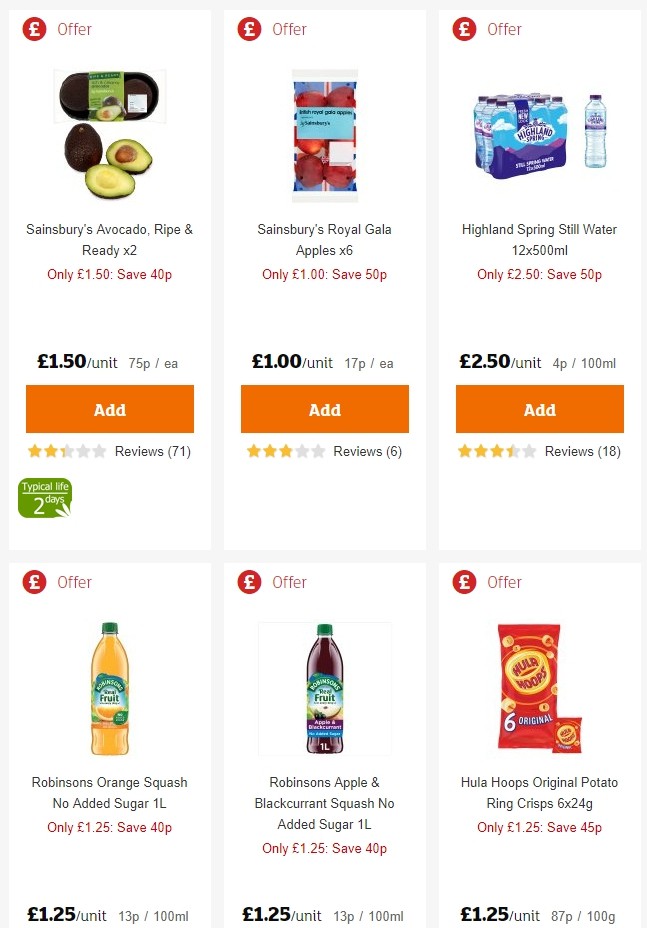 Sainsbury's Offers from 31 May