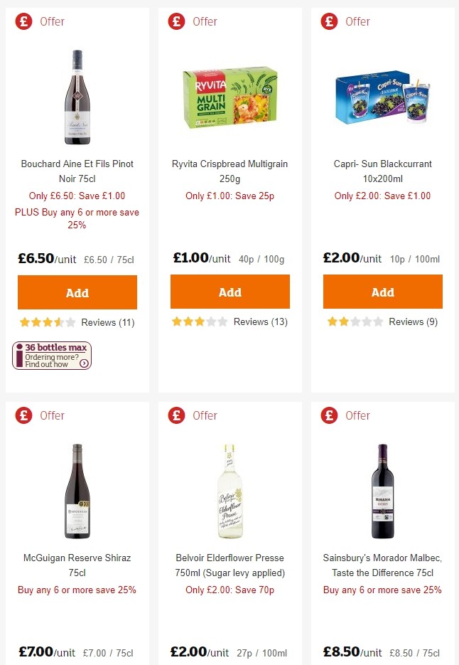 Sainsbury's Offers from 31 May