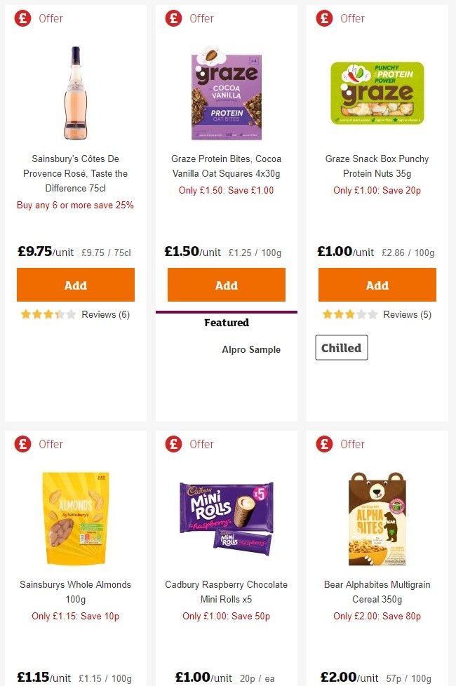 Sainsbury's Offers from 31 May