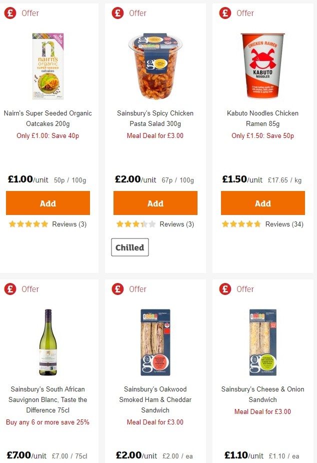 Sainsbury's Offers from 31 May