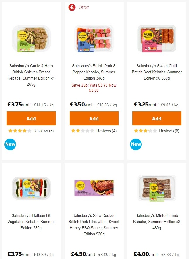 Sainsbury's Offers from 7 June
