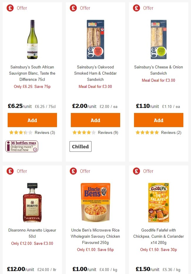 Sainsbury's Offers from 21 June