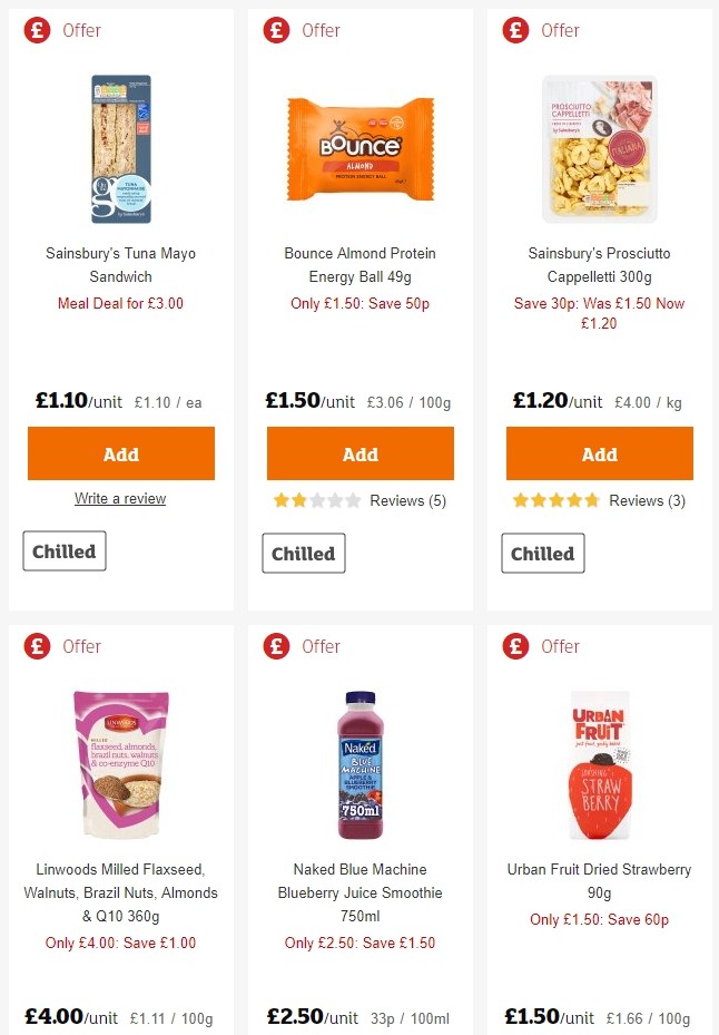 Sainsbury's Offers from 21 June
