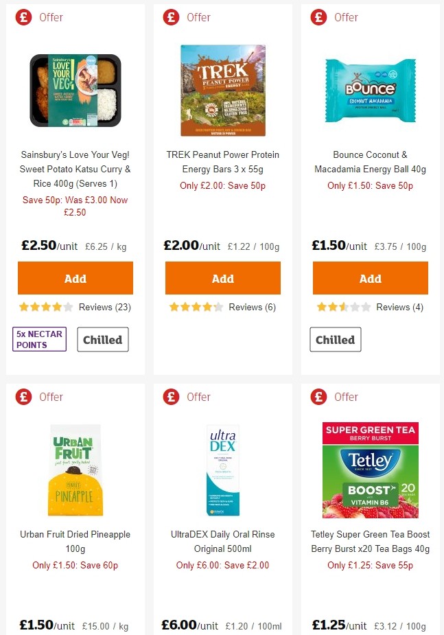 Sainsbury's Offers from 21 June