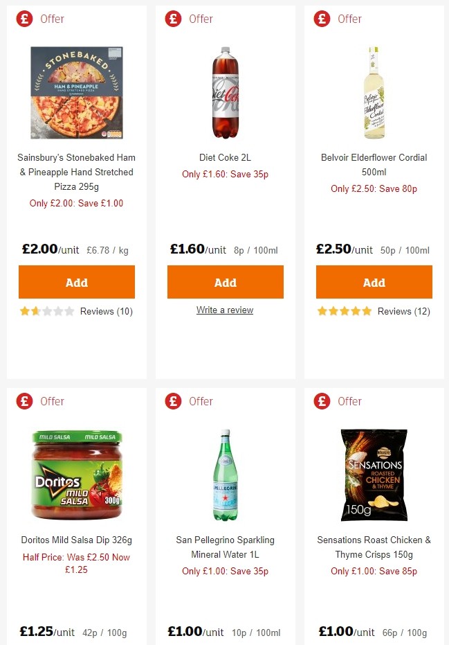 Sainsbury's Offers from 21 June