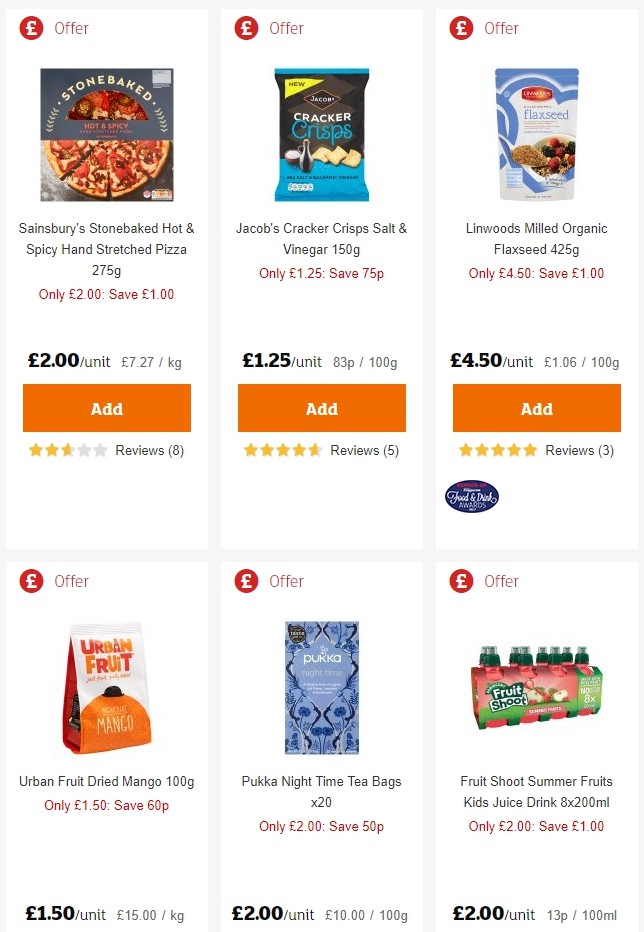 Sainsbury's Offers from 21 June