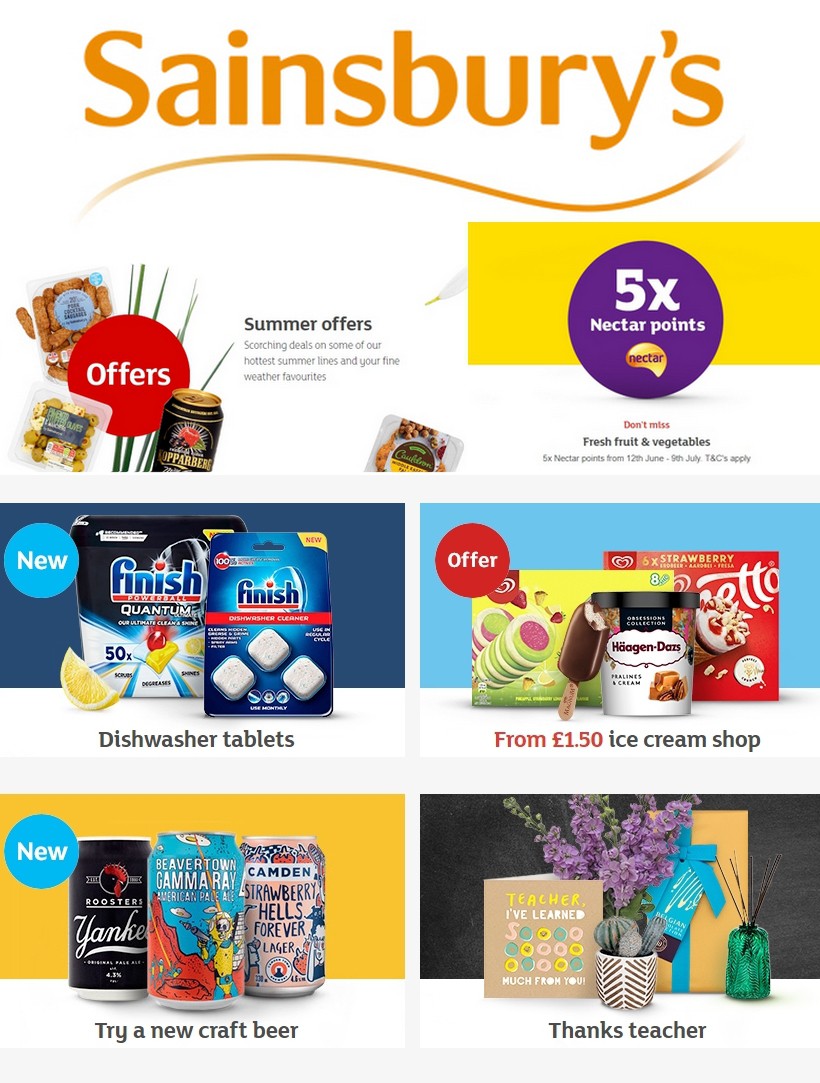 Sainsbury's Offers from 28 June