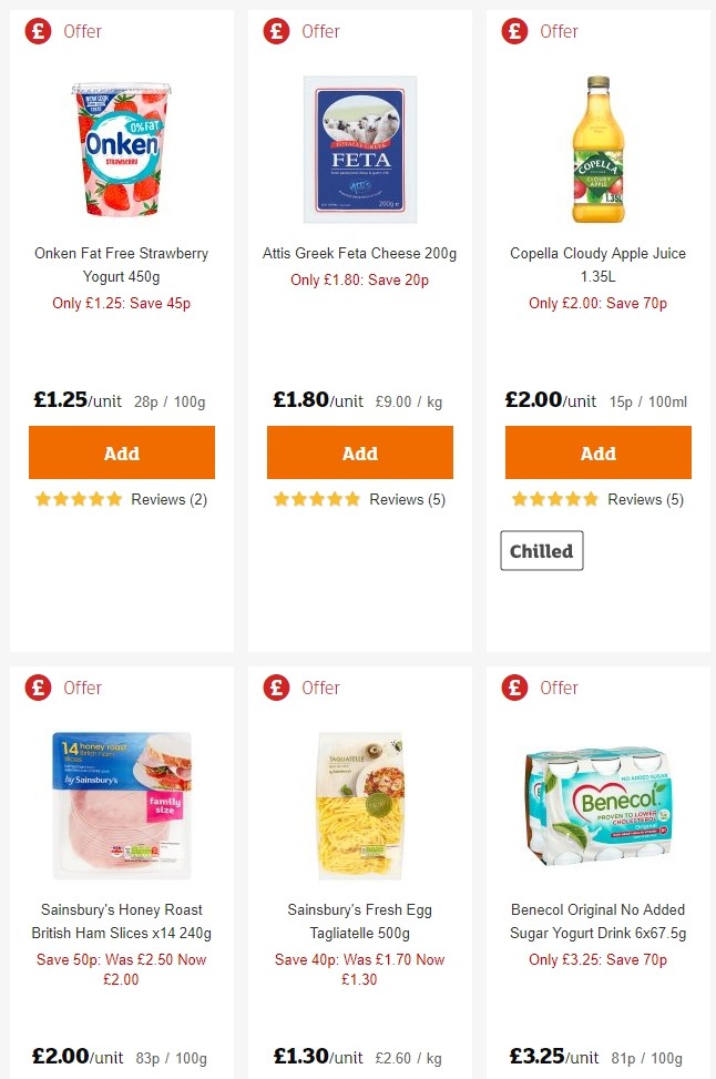 Sainsbury's Offers from 28 June