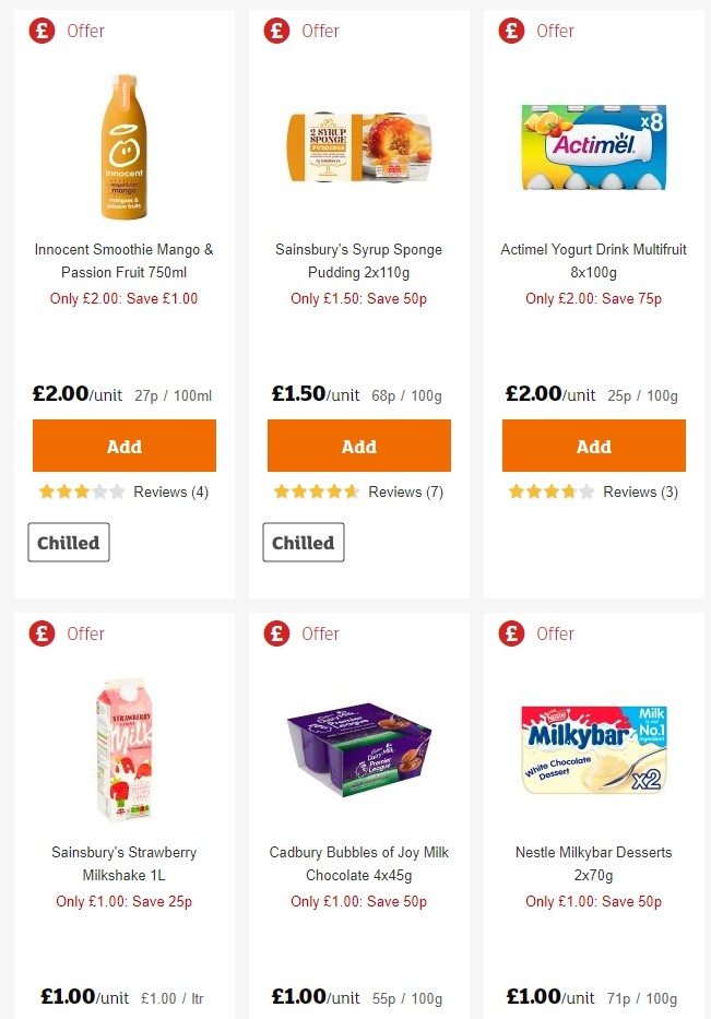 Sainsbury's Offers from 28 June