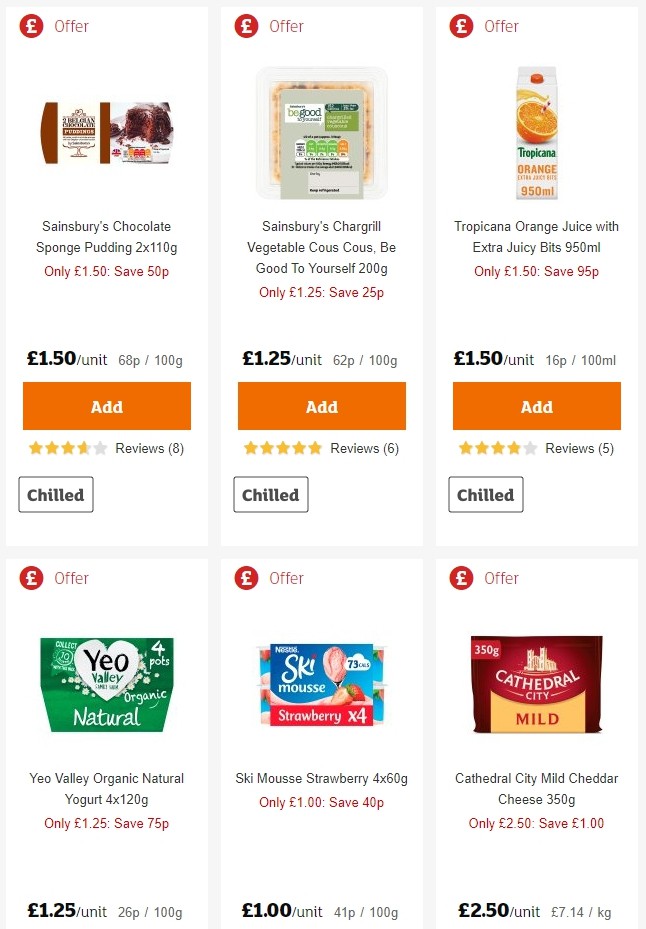 Sainsbury's Offers from 28 June