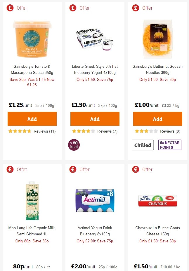 Sainsbury's Offers from 28 June