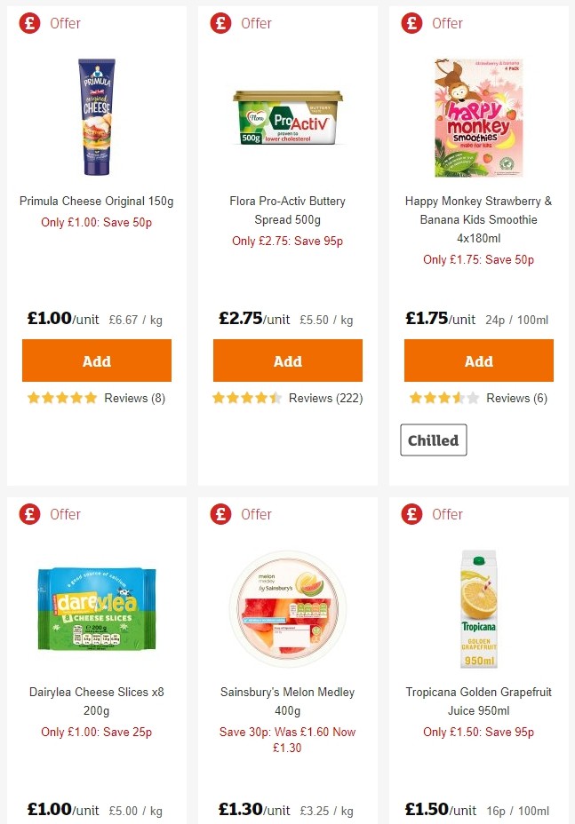Sainsbury's Offers from 28 June