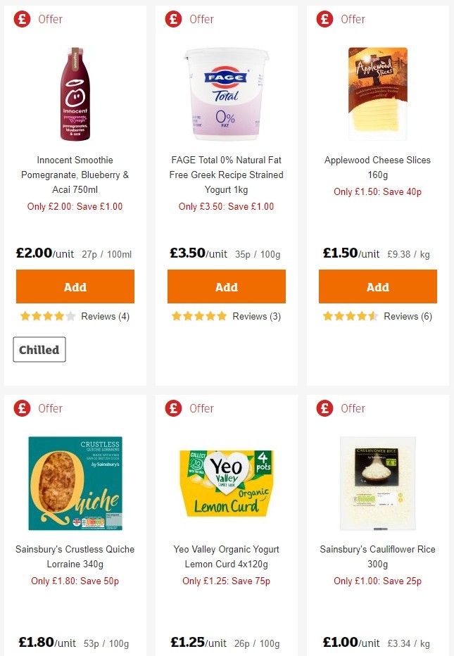 Sainsbury's Offers from 28 June