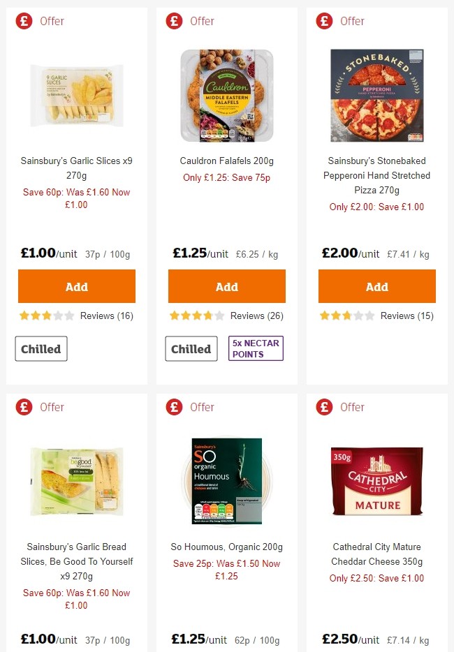 Sainsbury's Offers from 28 June