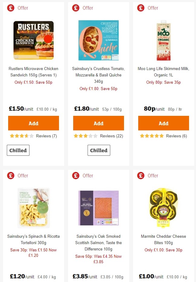Sainsbury's Offers from 28 June
