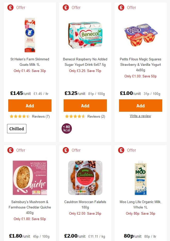 Sainsbury's Offers from 28 June