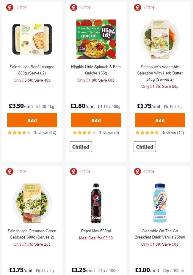 Sainsbury's Offers from 28 June
