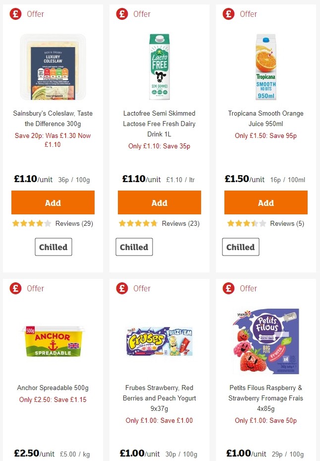 Sainsbury's Offers from 28 June