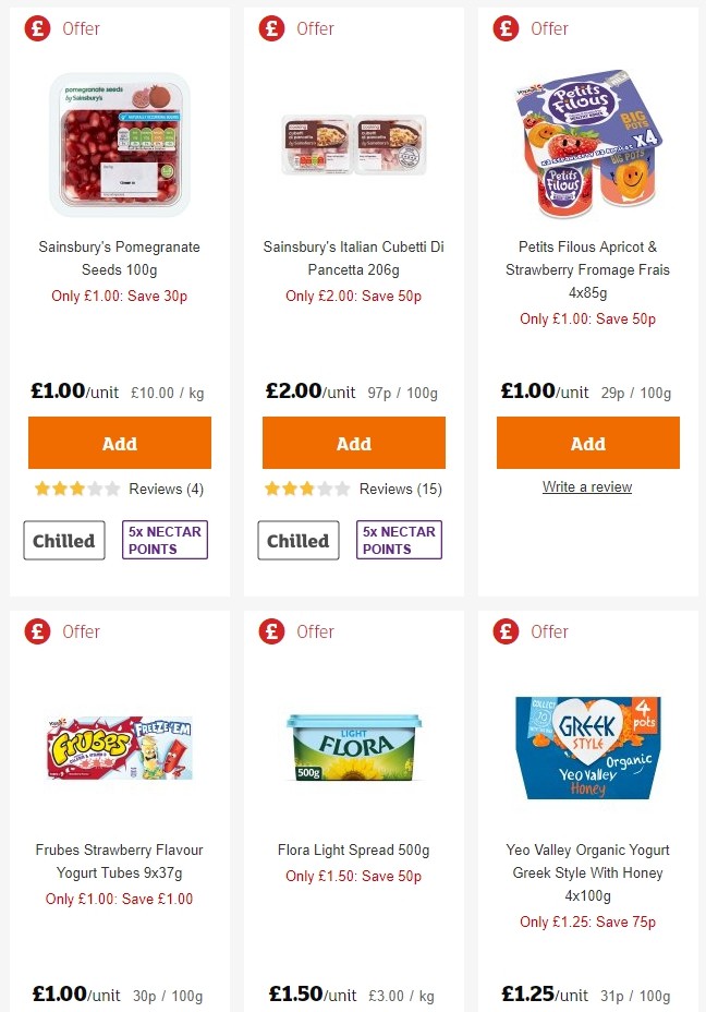 Sainsbury's Offers from 28 June
