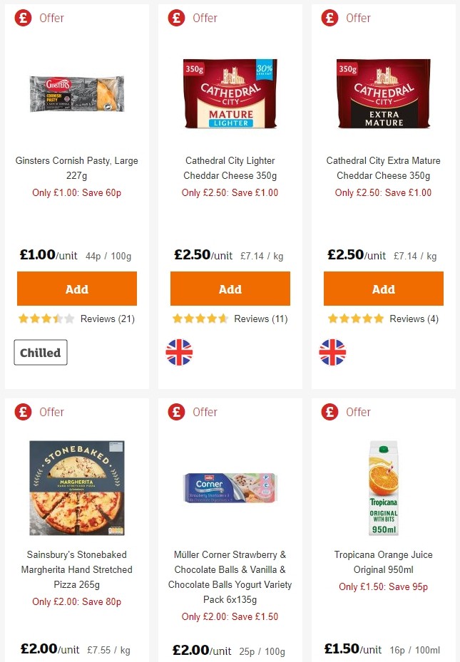 Sainsbury's Offers from 28 June