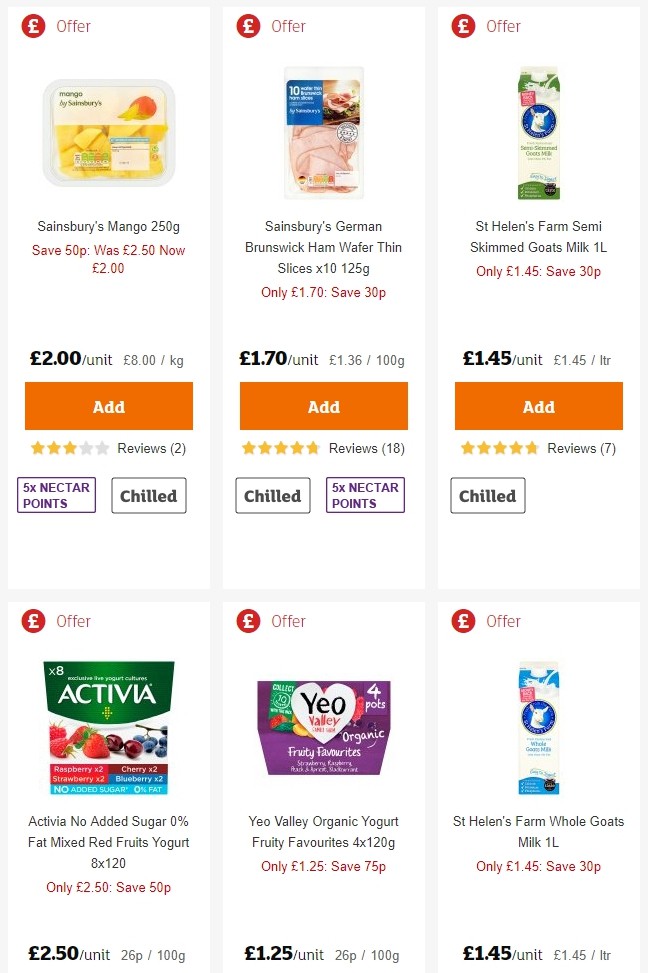 Sainsbury's Offers from 28 June