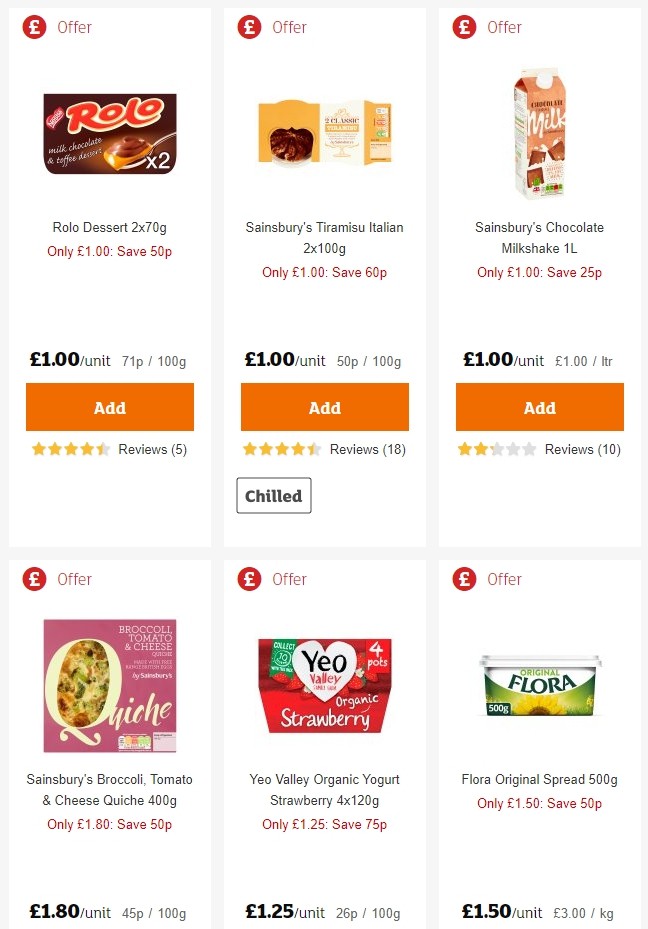 Sainsbury's Offers from 28 June