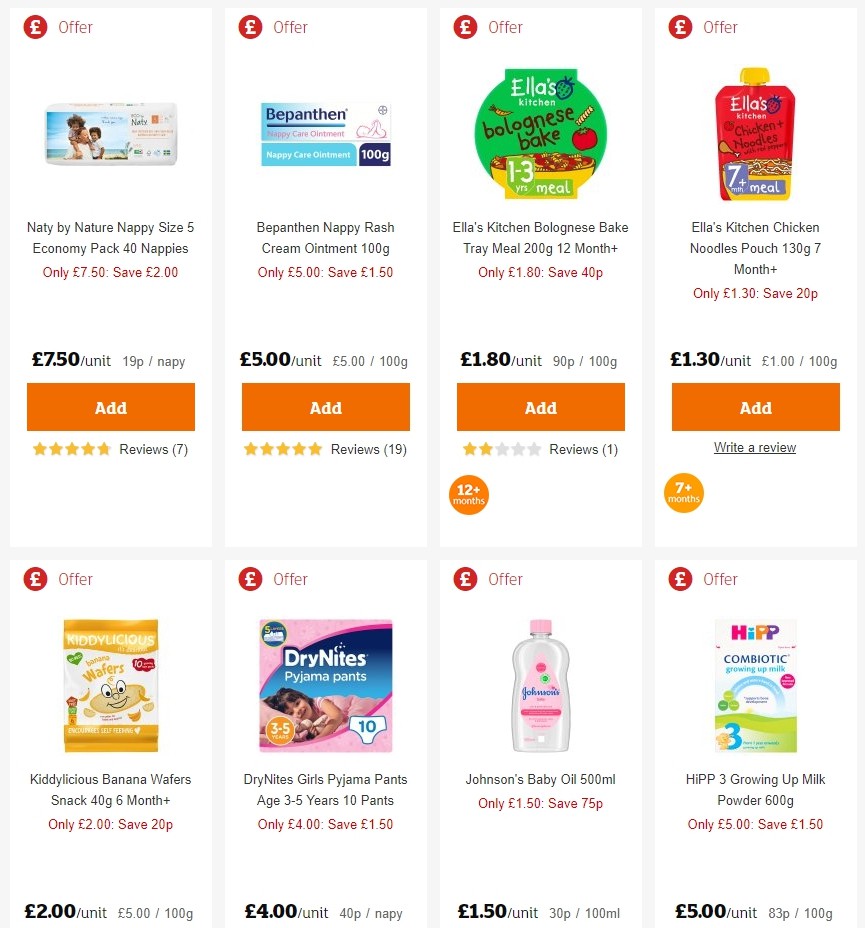 Sainsbury's Offers from 19 July