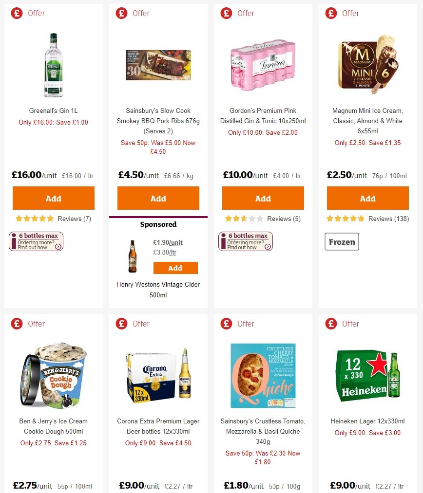 Sainsbury's Offers from 2 August
