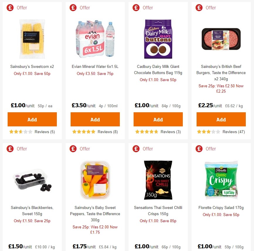 Sainsbury's Offers from 2 August