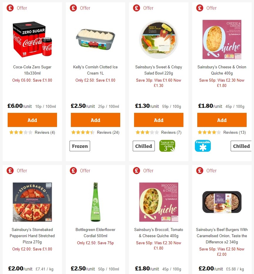 Sainsbury's Offers from 2 August