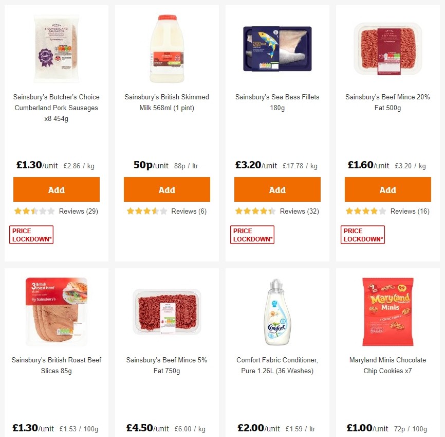 Sainsbury's Offers from 9 August