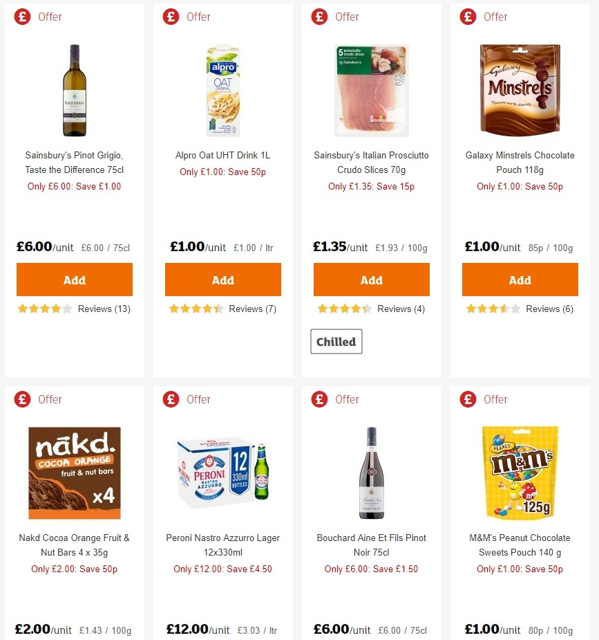Sainsbury's Offers from 23 August