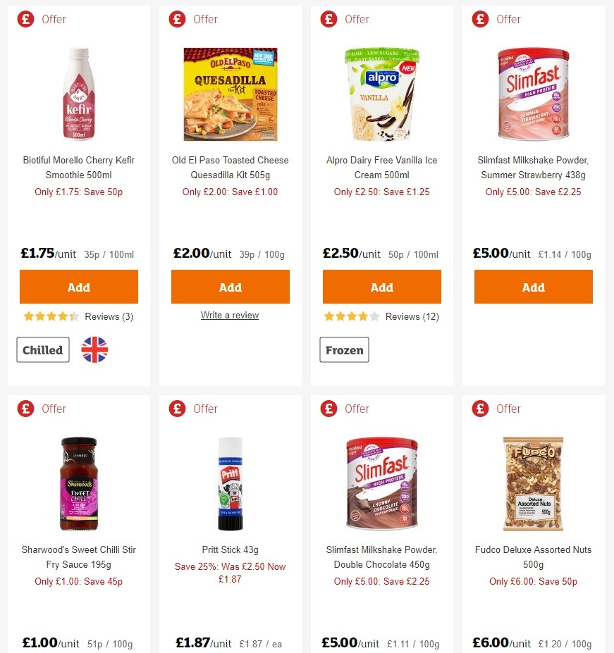 Sainsbury's Offers from 30 August