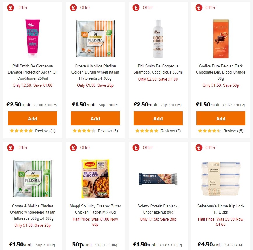 Sainsbury's Offers from 30 August