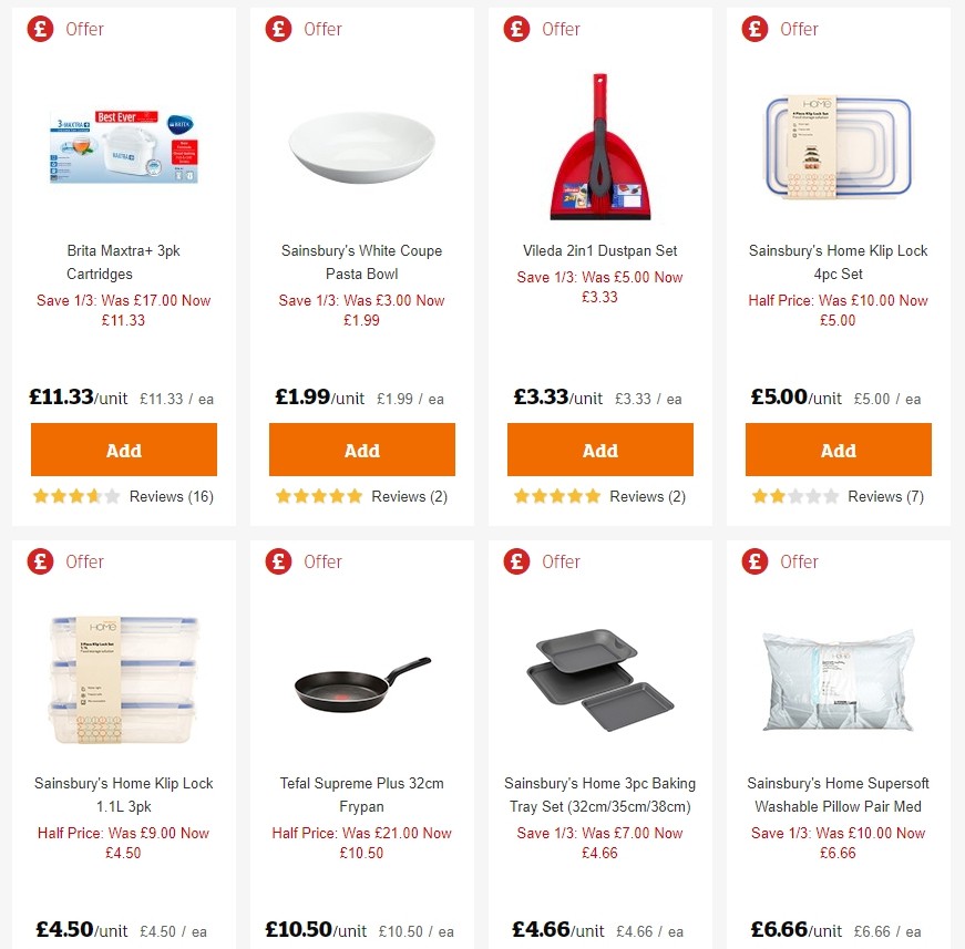 Sainsbury's Offers from 30 August