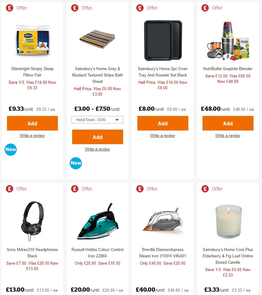 Sainsbury's Offers from 30 August