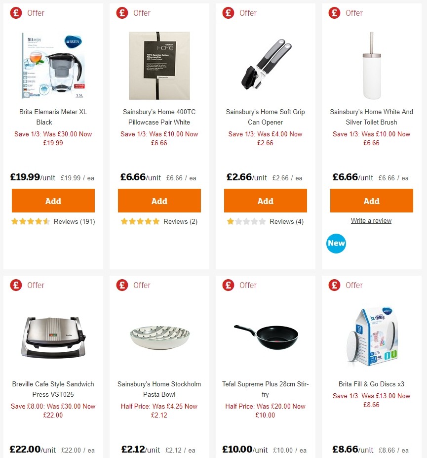 Sainsbury's Offers from 30 August