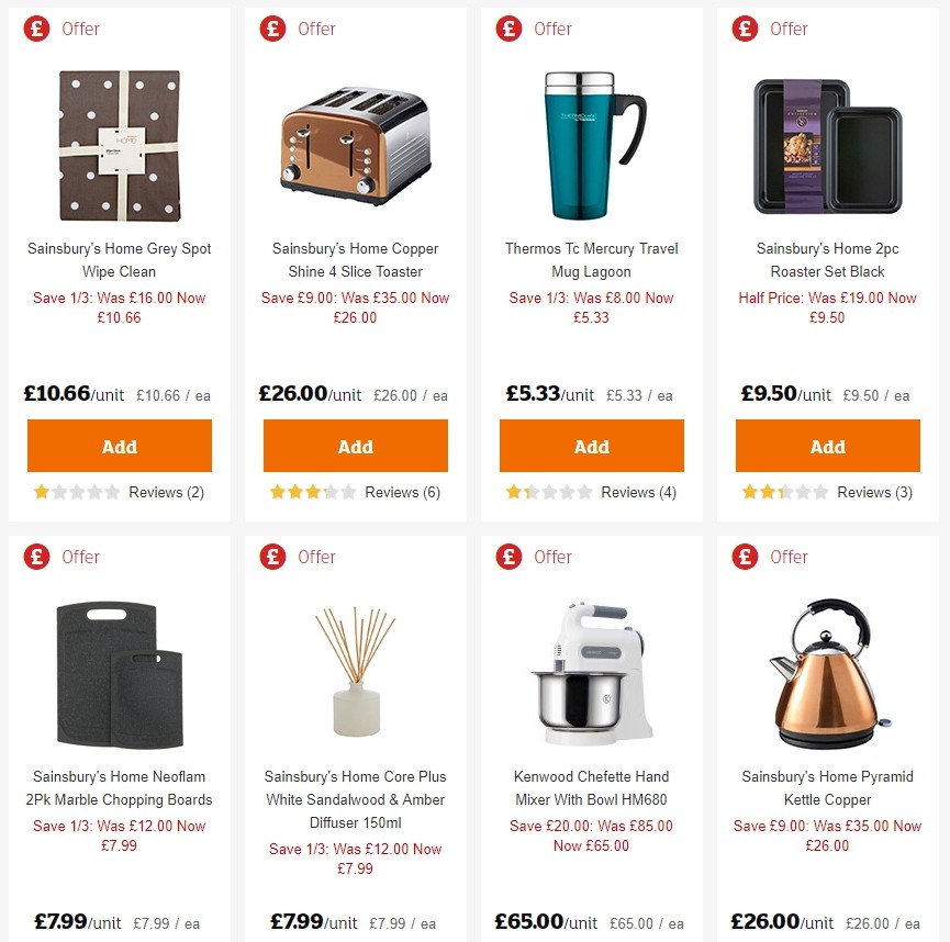 Sainsbury's Offers from 30 August