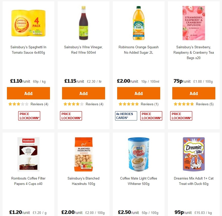 Sainsbury's Offers from 20 September