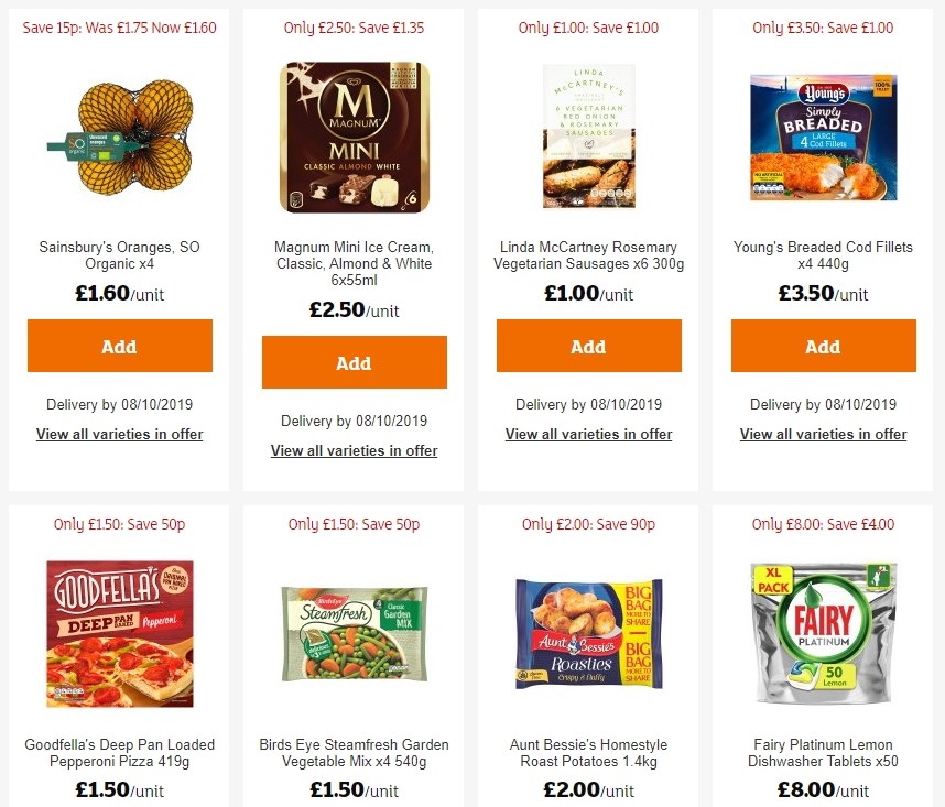 Sainsbury's Offers from 20 September