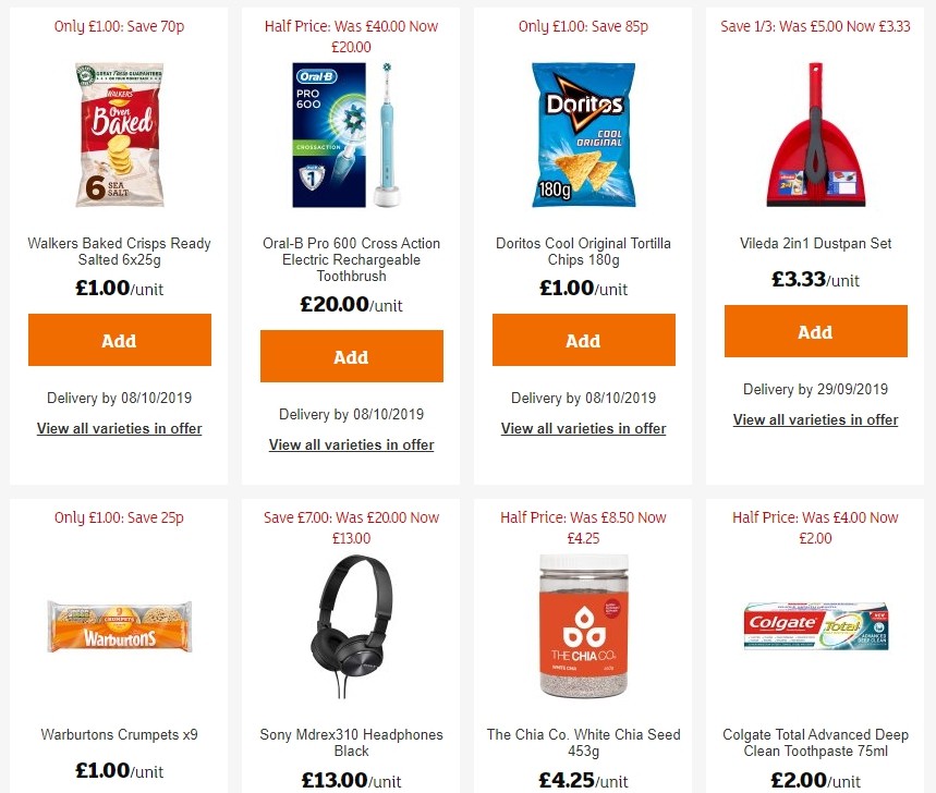 Sainsbury's Offers from 20 September