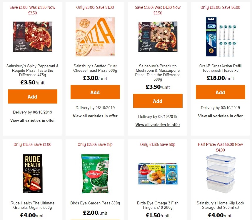 Sainsbury's Offers from 20 September
