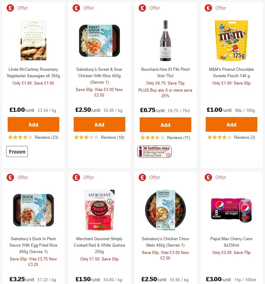 Sainsbury's Offers from 27 September