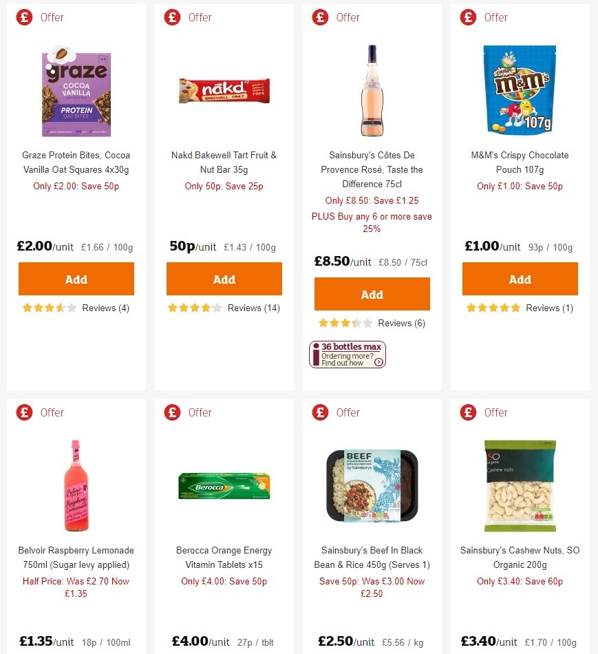 Sainsbury's Offers from 27 September